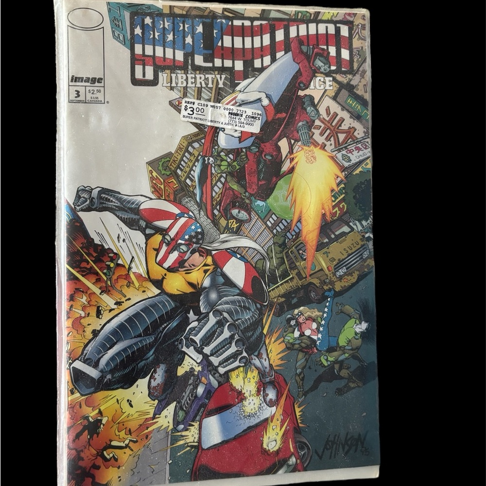 Marvel Comic with Red and Blue Cover
